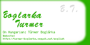 boglarka turmer business card