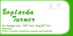 boglarka turmer business card